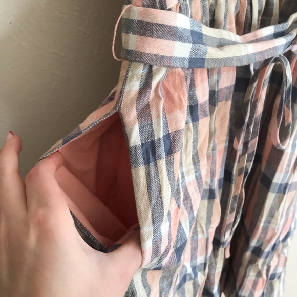 GAL MEETS GLAM Peyton Plaid Belted Dress 0P - Picture 7 of 8